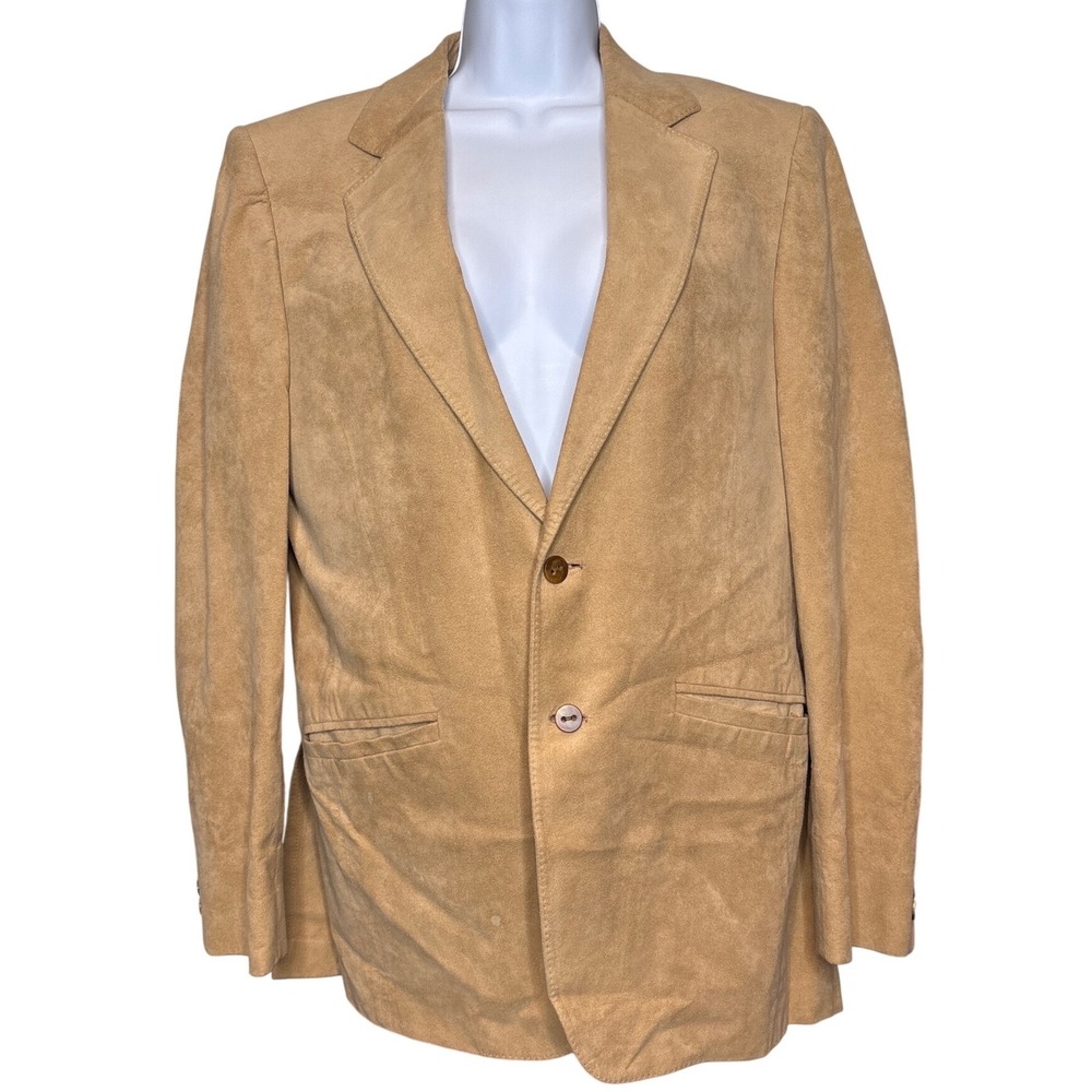 Vintage‎ Vincent Kari of California Mens Ultrasuede 70's Blazer Est Size 40R